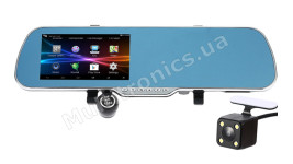 Видеорегистратор зеркало Car Mirror Q6 Circular